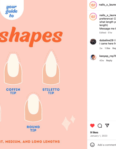 nail shapes gif