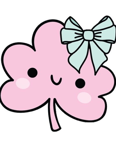 shamrock gif pink